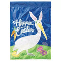Magnolia Garden Happy Easter Pelican with Bunny Ears 13 x 18 Inch Polyester Garden Flag