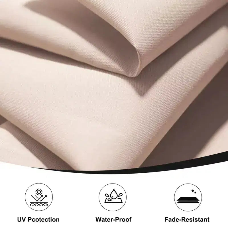 Parasol excentré de 3 m avec pied en croix, parasol suspendu robuste avec manivelle pour terrasse, patio et bord de piscine