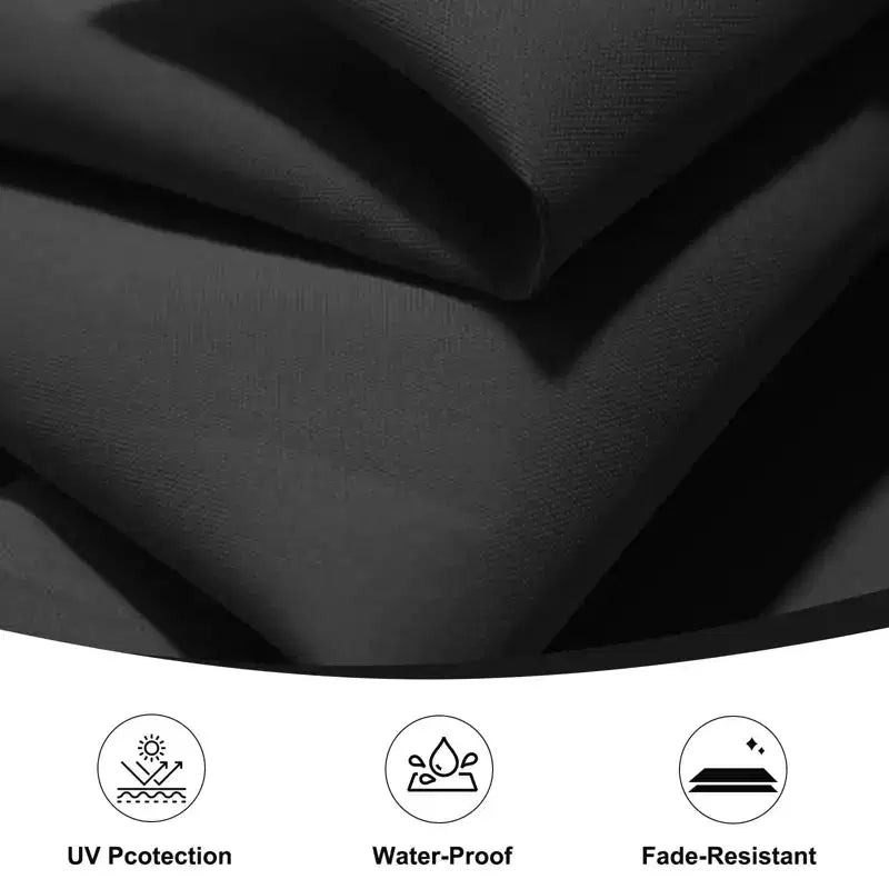 Parasol excentré de 3 m avec pied en croix, parasol suspendu robuste avec manivelle pour terrasse, patio et bord de piscine