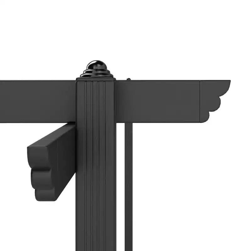 Pergola rétractable 3,96 x 3,96 m, auvent en aluminium pour jardin, patio, arrière-cour, terrasse