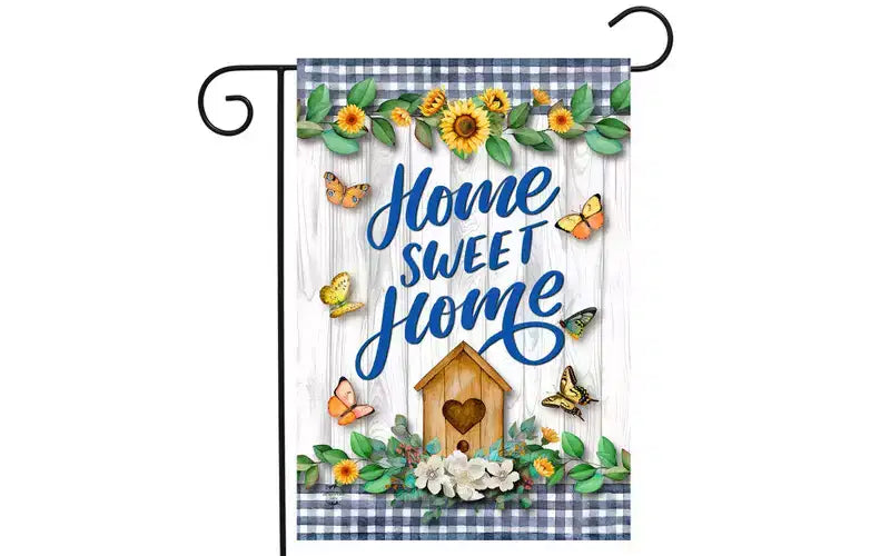 Drapeau de jardin de printemps 12x18 pour l'extérieur maison de campagne douce maison pour drapeau de jardin de printemps drapeaux pour l'extérieur
