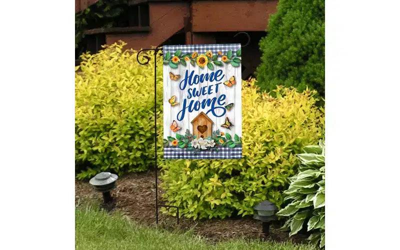 Drapeau de jardin de printemps 12x18 pour l'extérieur maison de campagne douce maison pour drapeau de jardin de printemps drapeaux pour l'extérieur