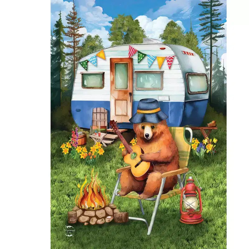 Briarwood Lane Summer Garden Flag 12x18 For Outdoor Camping Bear For Summer Garden Flag Flags For Outside