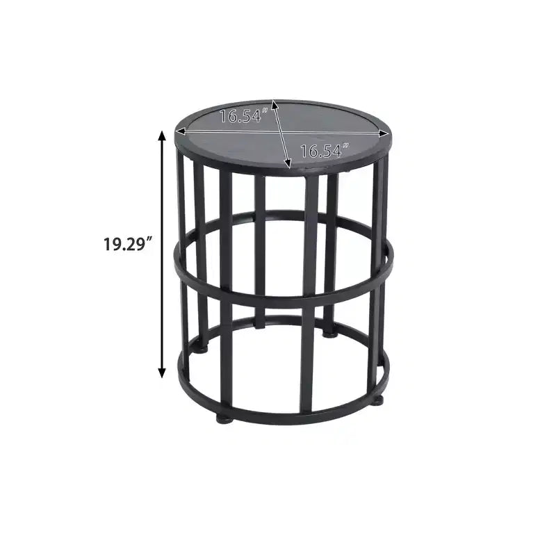Table d'appoint en carrelage céramique moderne pour patio