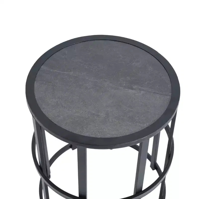 Table d'appoint en carrelage céramique moderne pour patio