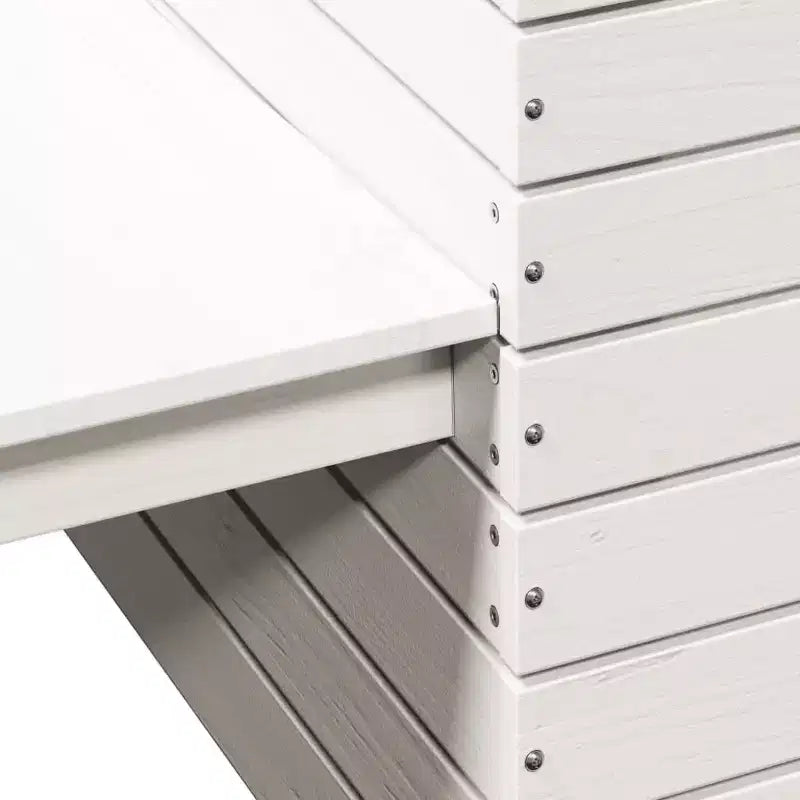 Banc de jardin avec jardinière, mobilier d'extérieur pour balcon, en pin massif