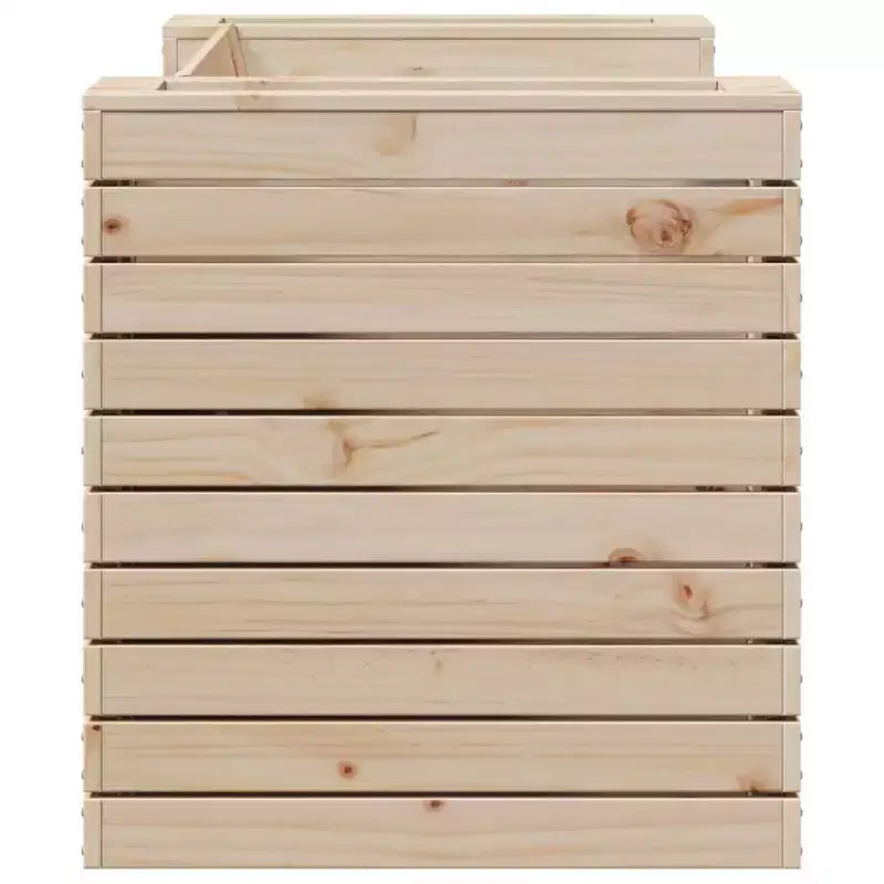 Banc de jardin avec jardinière, mobilier d'extérieur pour balcon, en pin massif