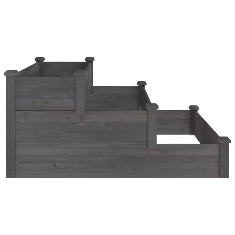 Jardinière surélevée en bois de sapin massif pour fraises, légumes et herbes aromatiques