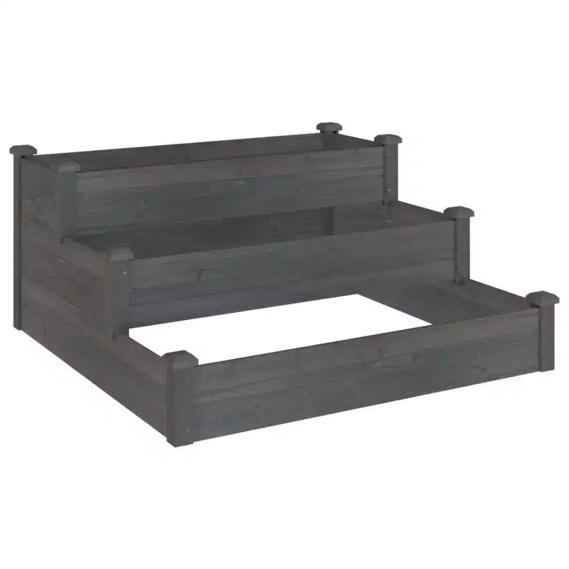 Jardinière surélevée en bois de sapin massif pour fraises, légumes et herbes aromatiques