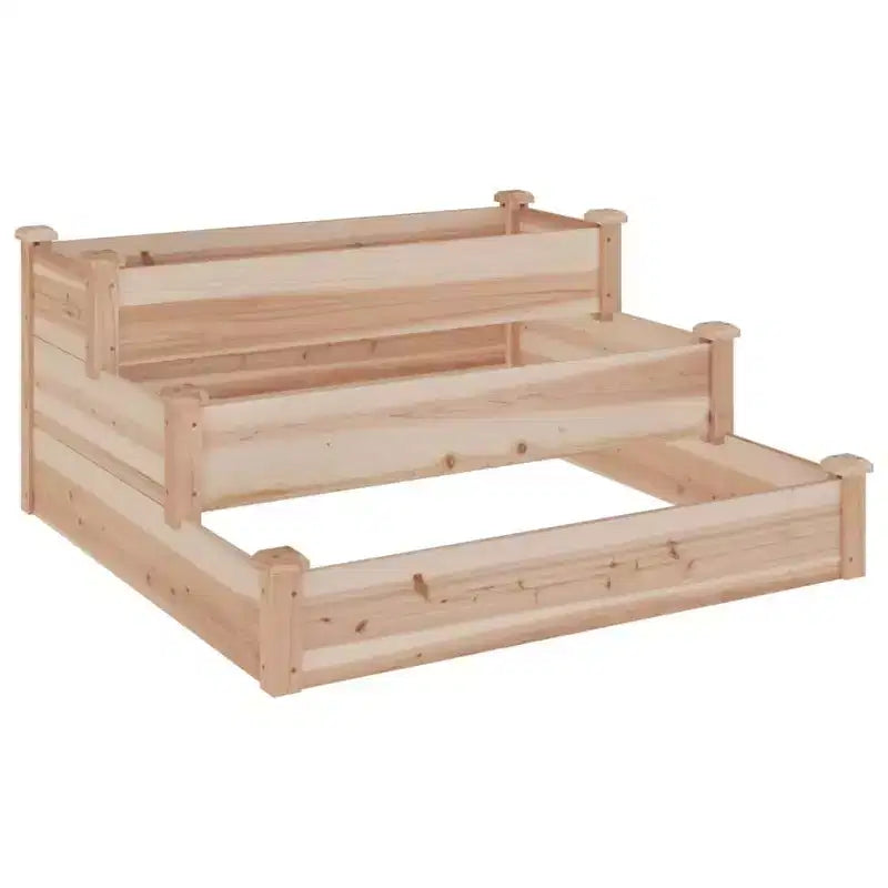 Jardinière surélevée en bois de sapin massif pour fraises, légumes et herbes aromatiques