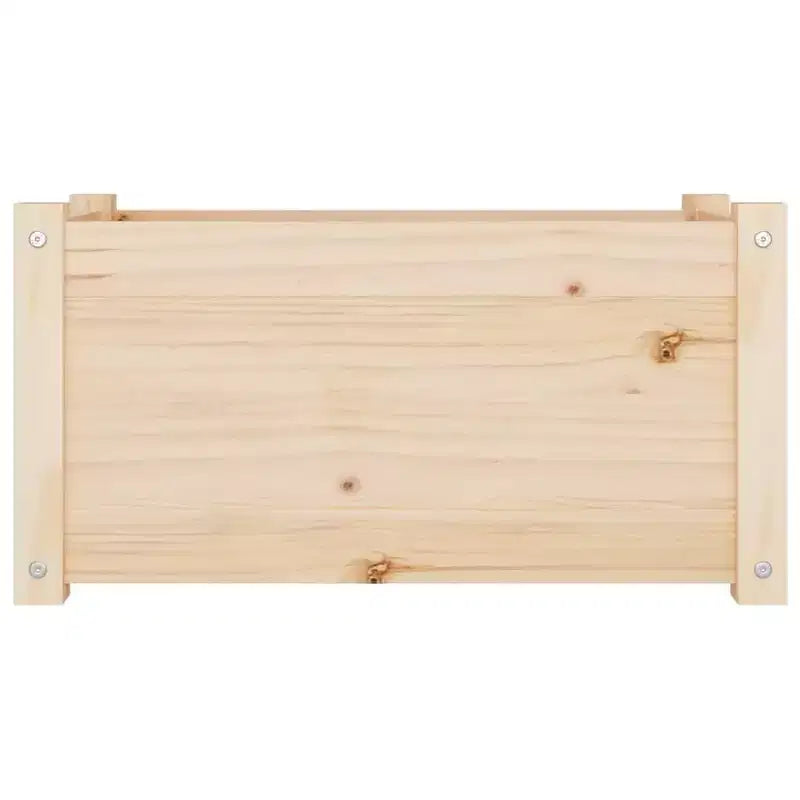 Jardinière décorative de patio, boîte à fleurs extérieure en bois massif de pin