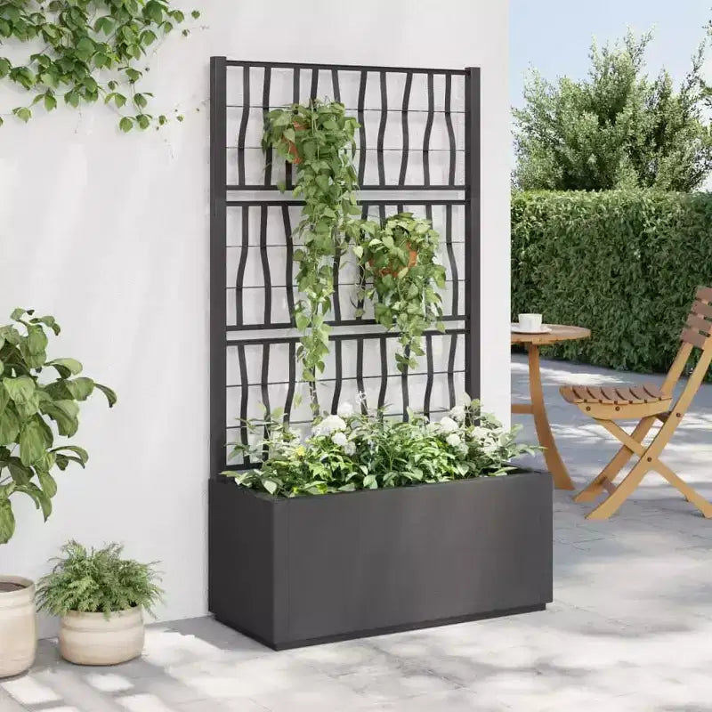 Jardinière 36 x 36 x 140 cm en plastique