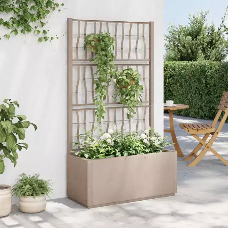 Jardinière 36 x 36 x 140 cm en plastique