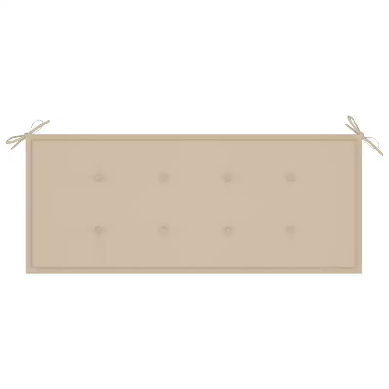 Banc coussin vert Bois d'eucalyptus massif 120 cm Ergonomique