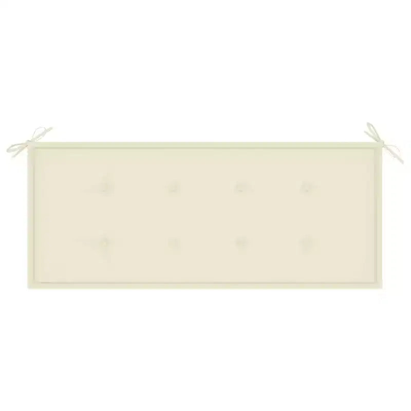 Banc coussin vert Bois d'eucalyptus massif 120 cm Ergonomique