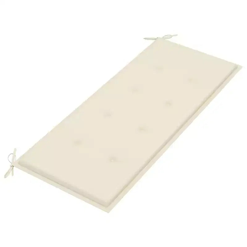 Banc coussin vert Bois d'eucalyptus massif 120 cm Ergonomique