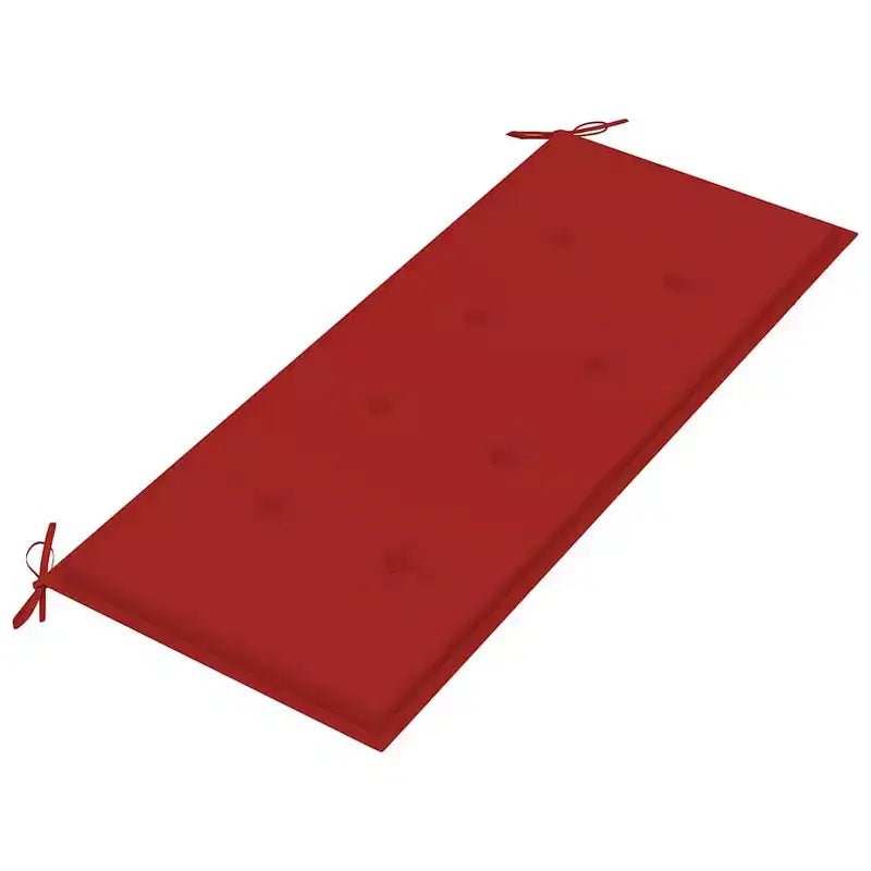 Banc coussin vert Bois d'eucalyptus massif 120 cm Ergonomique