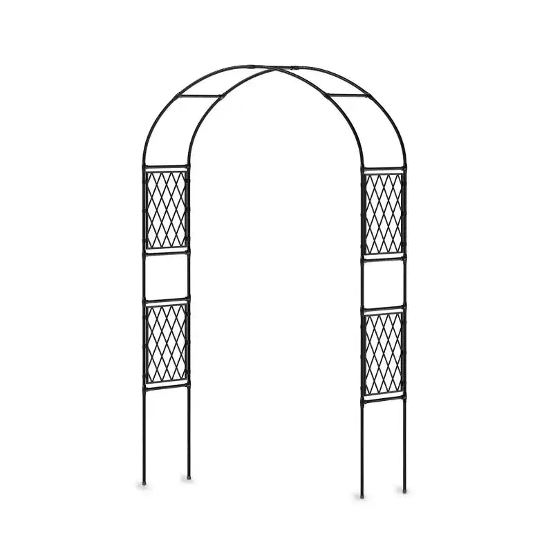 Weather-Resistant Iron Wedding Archway, Decorative Climbing Plant Support for Outdoor Patio, Lawn, Pathway & Event