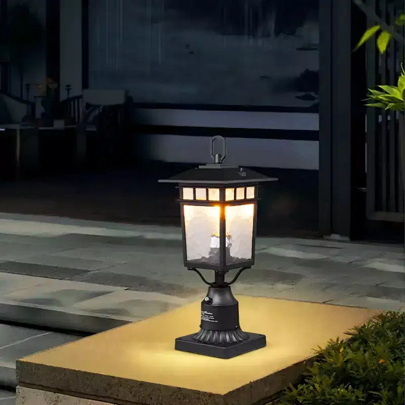 Lampadaire d'extérieur du crépuscule à l'aube, montage sur poteau de 40 cm, culot E26