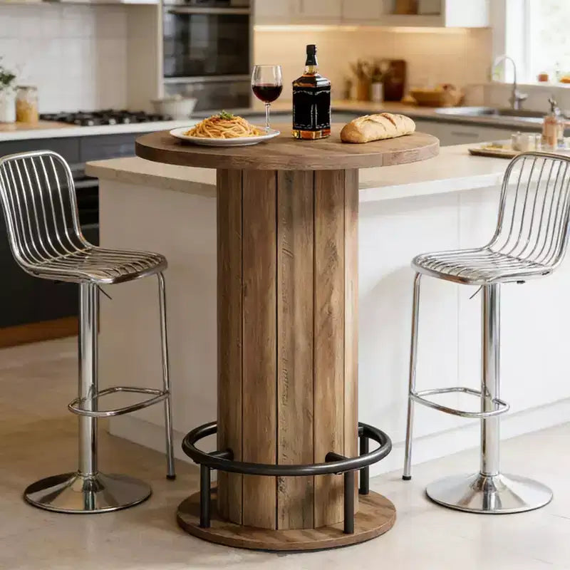 Table d'appoint de patio petite table de bar de réunion