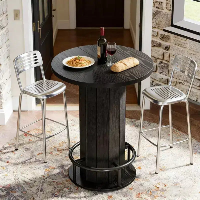 Table d'appoint de patio petite table de bar de réunion