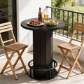 Table d'appoint de patio petite table de bar de réunion
