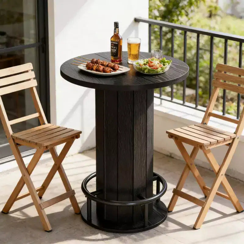 Table d'appoint de patio petite table de bar de réunion