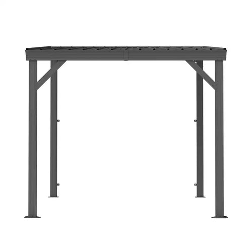 Gazebo mural 2,4 x 2,4 m avec système de drainage caché