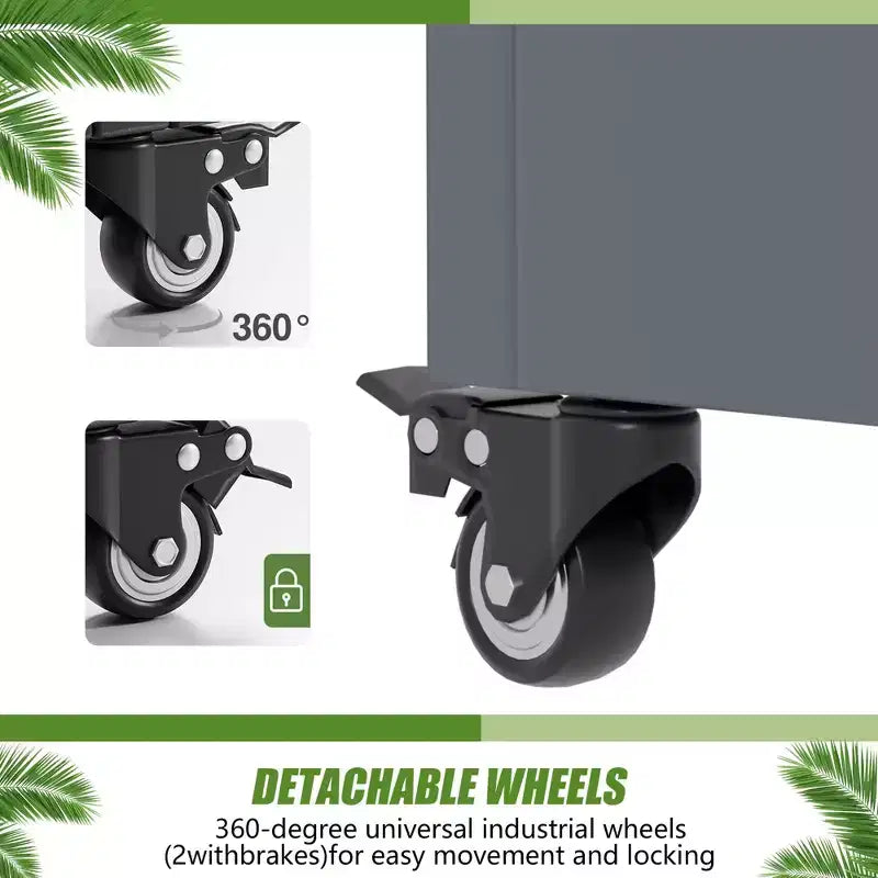 Jardinière avec écran de confidentialité en métal d'extérieur, écran décoratif autoportant avec lit de jardin surélevé, treillis pour plantes grimpantes, pot de fleurs