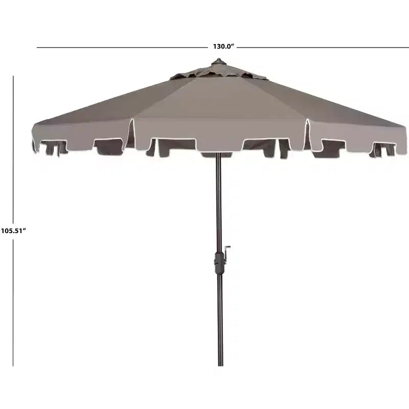 Parasol de marché rond de 3,35 m