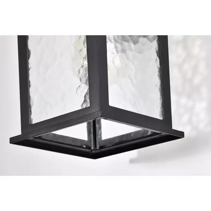 Lanterne lumineuse en noir mat