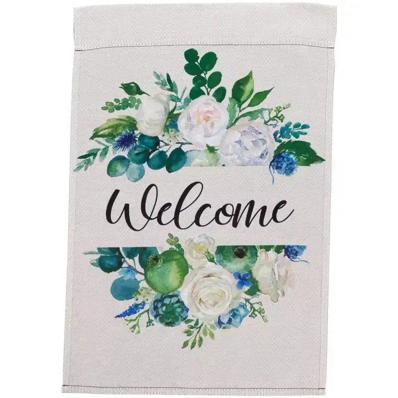 Northlight Mixed Florals Welcome Spring Outdoor Garden Flag 18 x 12.5