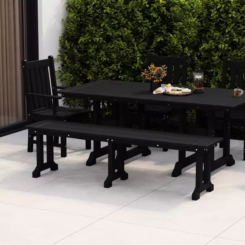 Banc de salle à manger d'extérieur