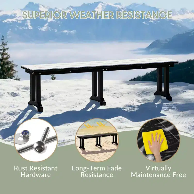 Banc de salle à manger d'extérieur