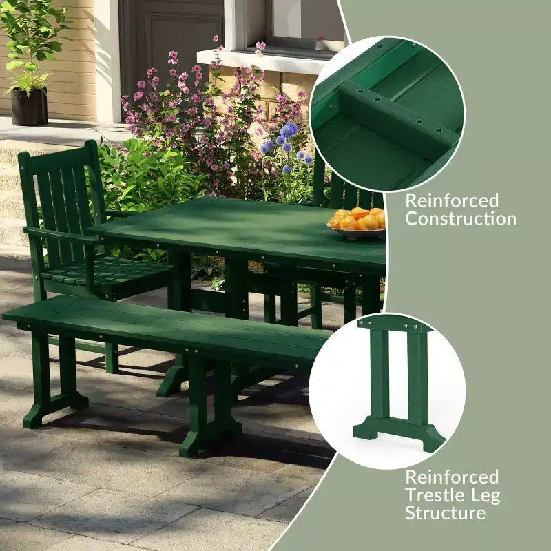 Banc de salle à manger d'extérieur