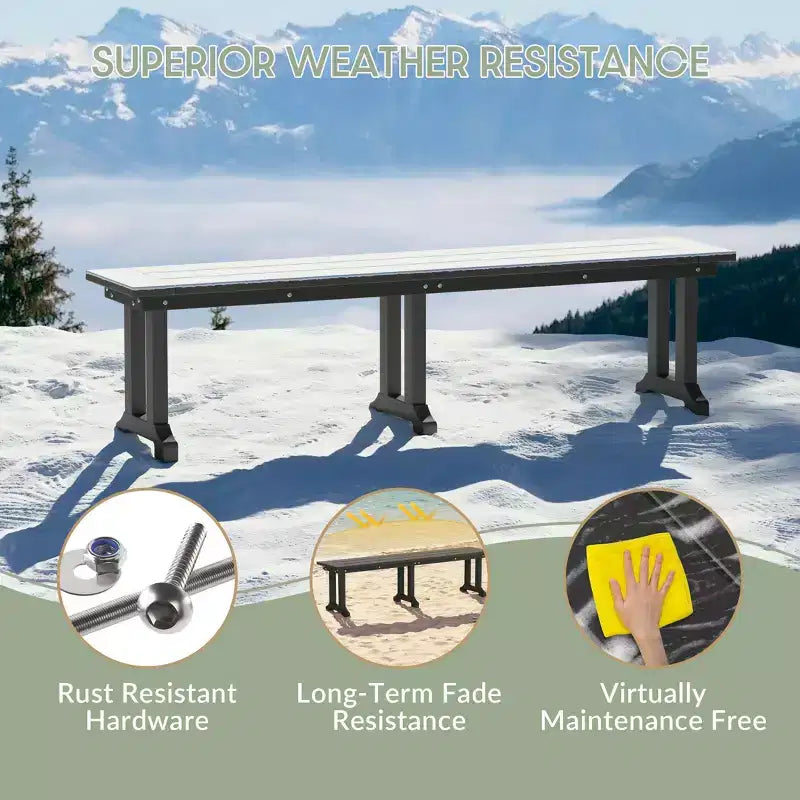 Banc de salle à manger d'extérieur
