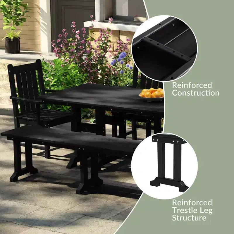 Banc de salle à manger d'extérieur