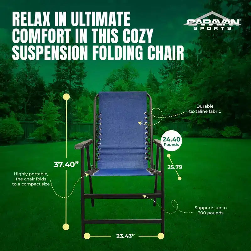 Chaise de sport portable pliante Caravan Canopy Suspension avec tendeurs
